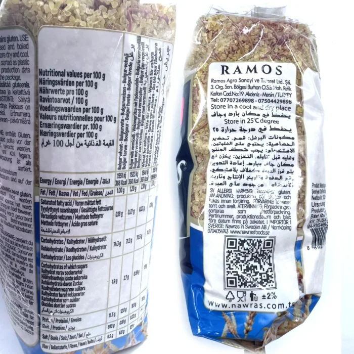 Nawras Mellan Bulgur med Vermicelli 900g - Bild 2