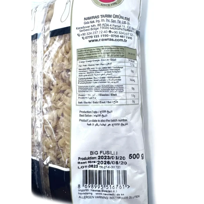Nawras Pasta Fusuli 500g - Bild 3