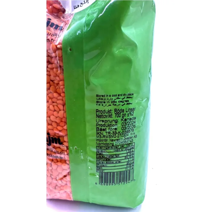 Nawras Röda Linser 700g - Bild 2