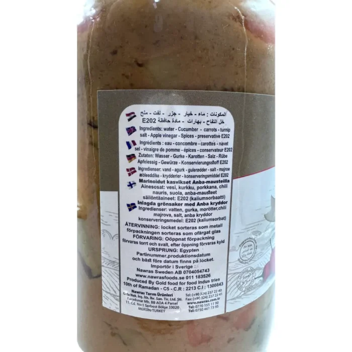 Nawras anba pickles hot 1350g - Bild 3