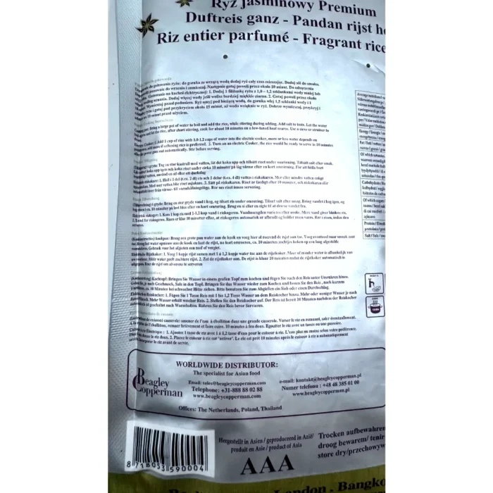 Dragon&Phoenix Premium Jasmine Rice 1000g - Bild 3