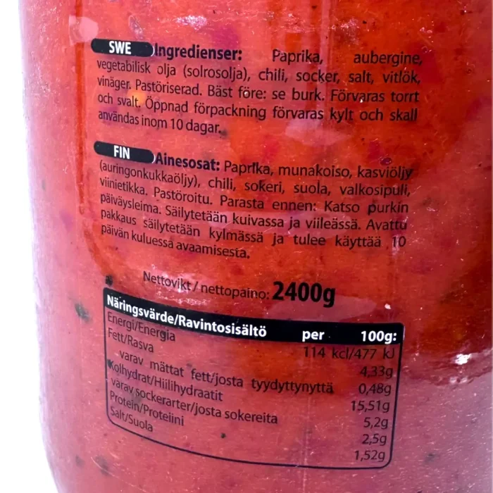 Hina Ajvar Mild/Mieto 2400g - Bild 3