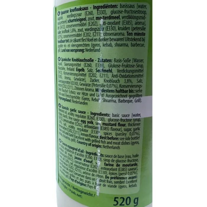Gala Vitlökssås 520g - Bild 3