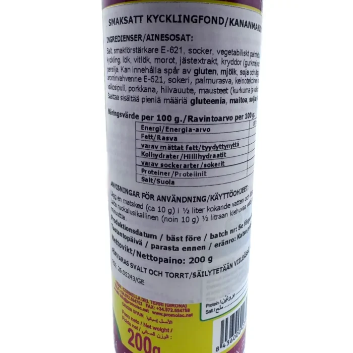 Promolac Smaksatt Kycklingbuljong 200g - Bild 2