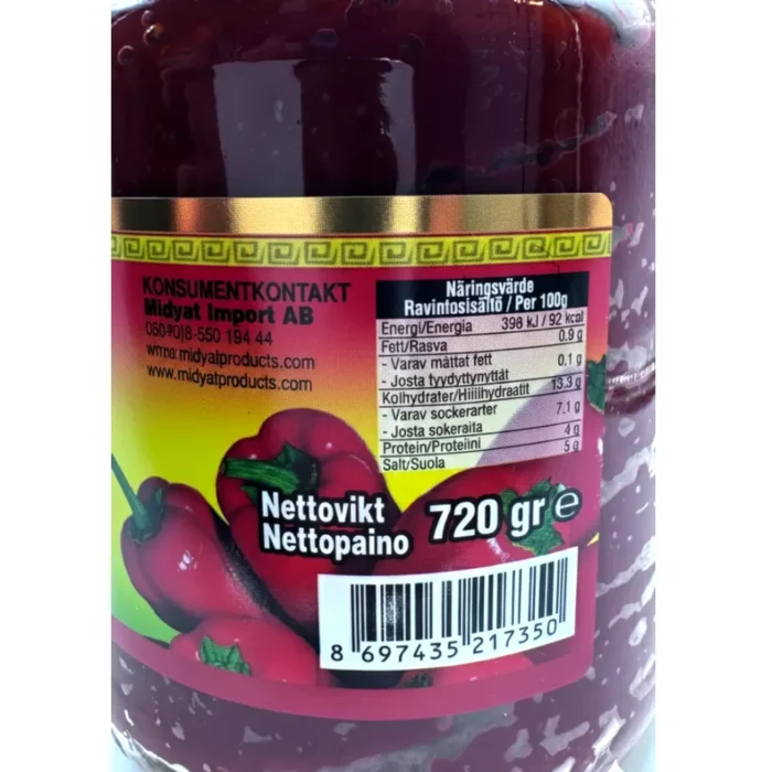 Midyat Stark Paprikapuré 720g - Bild 2