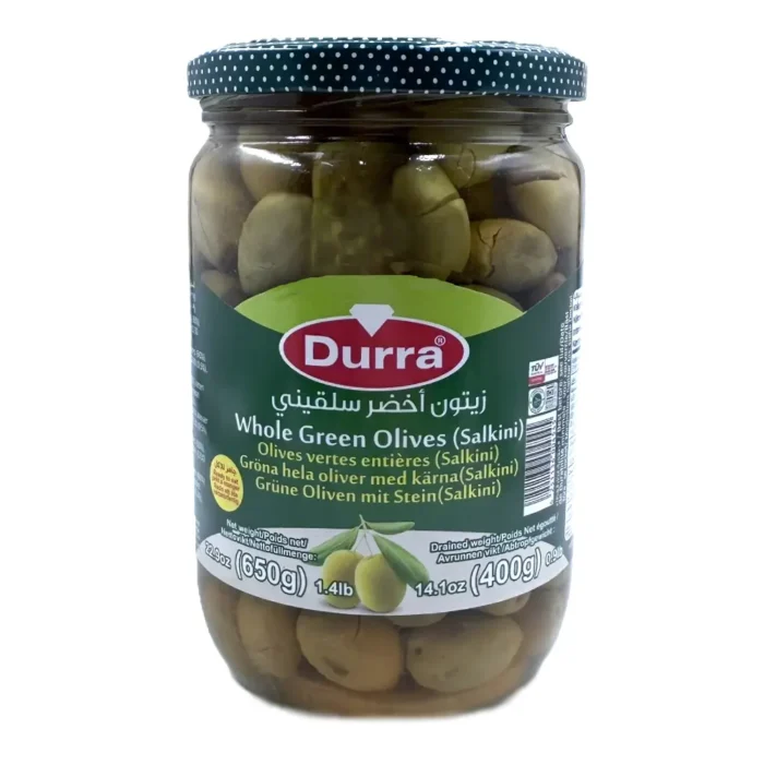 Durra whole green olives (salkini) 650g - Bild 1