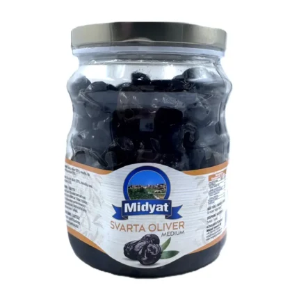 Midyat svarta oliver medium 700g