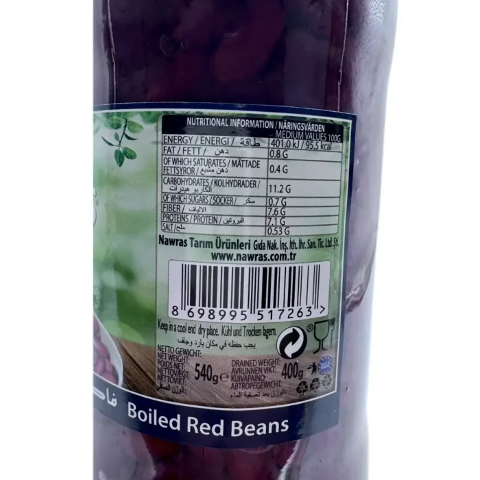 Nawras boiled red beans 549g - Bild 3