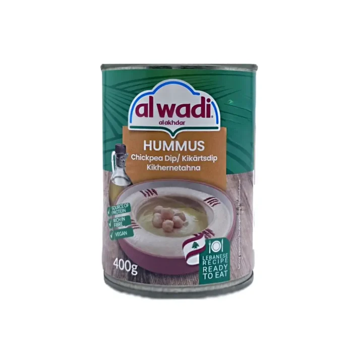 Al wadi al akhdar hummus chickpea dip 400g - Bild 1