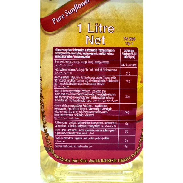 Afia SunFlower Oil 1litre - Bild 3