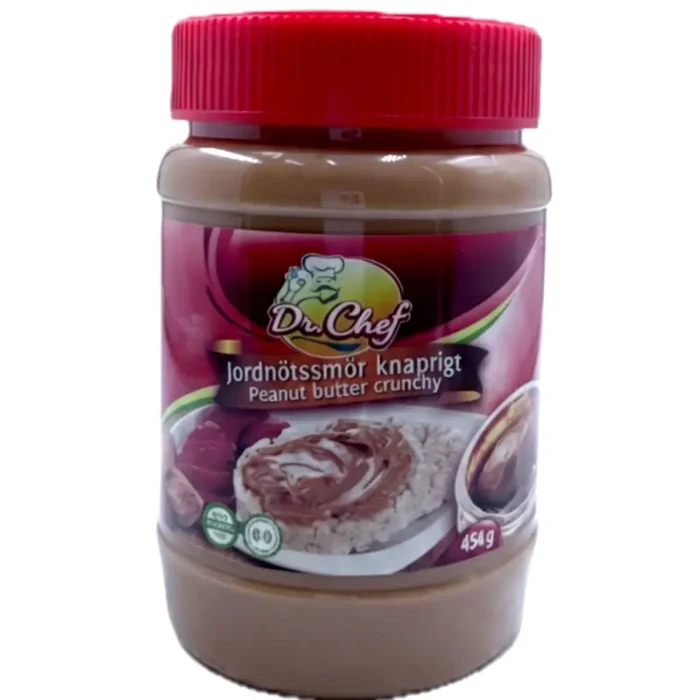 Dr.Chef Jordnötssmor Knaprigt Peanut Butter 454g - Bild 1