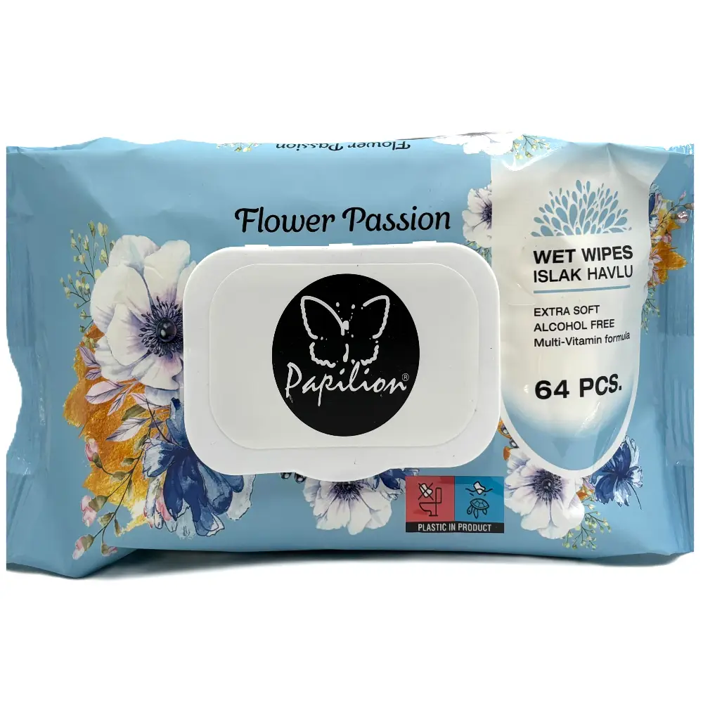 B0006-1 Papilion Flower Passion våtservetter - Bild 1