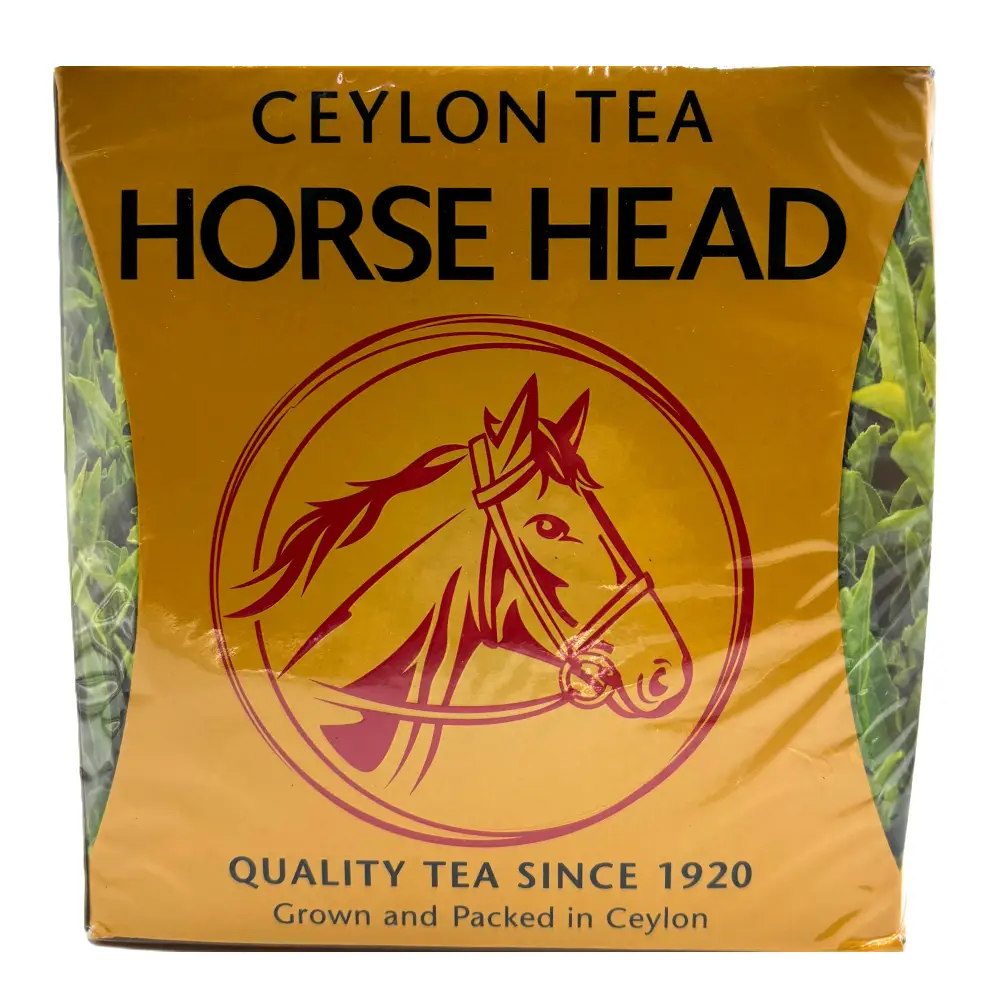 B0089-1 Hästhuvud Ceylon svart te - Bild 1